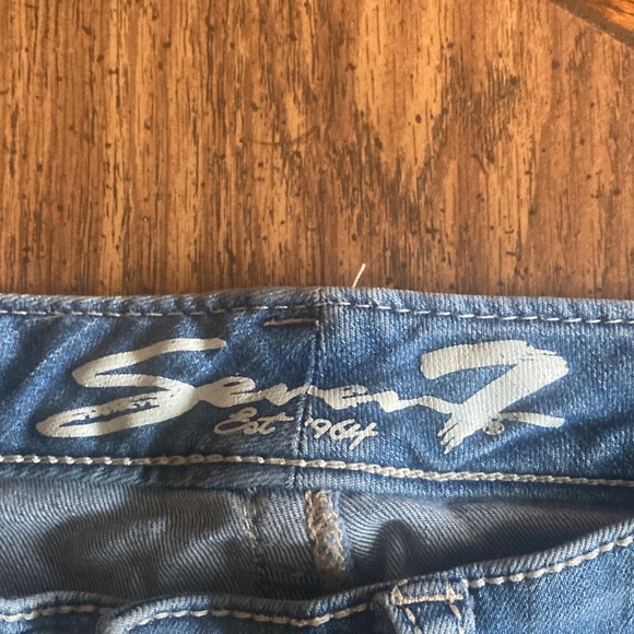 Seven7 Light Blue Slim Boot Cut Jeans for Women - Picture 2 of 8